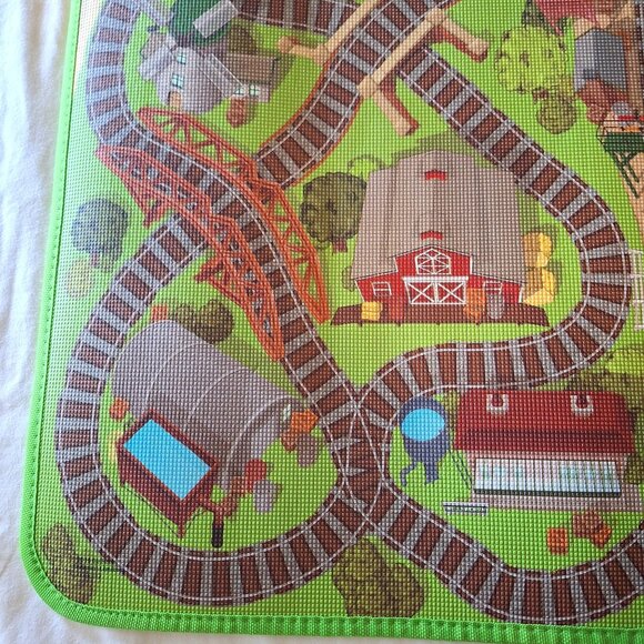 Thomas & Friends Playmat 30x24 Train Tracks Zoo Farm Hospital - Picture 4 of 9